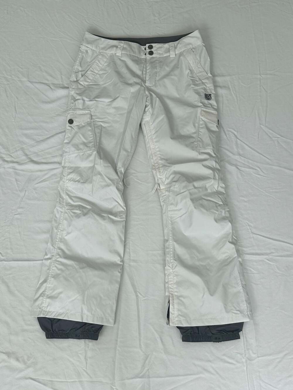 Burton White Snowboard Pants Cargo Ski Winter